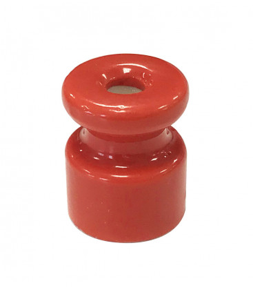 1400424-R AISLADOR PORCELANA ROJO 24x19mm.