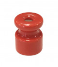 1400424-R AISLADOR PORCELANA ROJO 24x19mm.