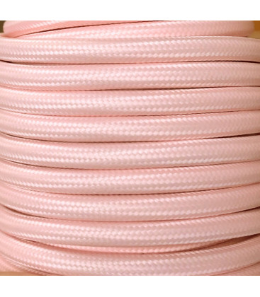 CIR62CM23 15 MTS CABLE TEXTIL LISO ROSA BABY MATE