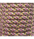 CIR62PI05 5m CABLE TEXTIL ROSA PIXEL BRILLO