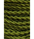 25 METROS CABLE TRENZADO SEDA 2x0,75 VERDE (18)