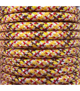 CIR62PI04 25m CABLE TEXTIL NARANJA PIXEL