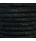 CIR62AL03 15m CABLE TEXTIL LISO NEGRO ALGODON