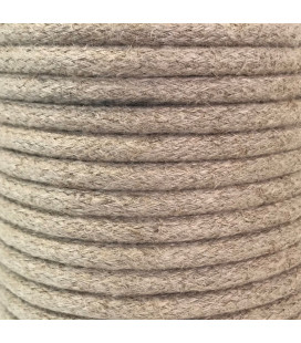 CIR62CF01 25m CABLE TEXTIL SOGA CAÑAMO BEIGE