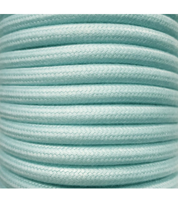 CIR62AL06 25m CABLE TEXTIL MINT ALGODON LISO