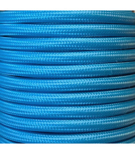 CIR62CM15 15 MTS CABLE TEXTIL LISO AZUL CELESTE MA