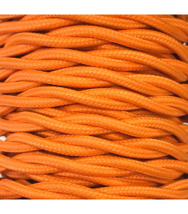 CABEXT2P14 15m CABLE TEXTIL TRENZADO NARANJA