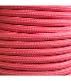 CIR62CM36 15 MTS CABLE TEXTIL LISO ROSA MATE