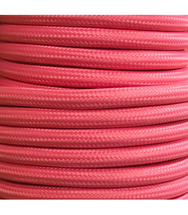 CIR62CM36 15 MTS CABLE TEXTIL LISO ROSA MATE