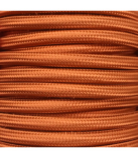 CIR62CTS20 5m CABLE TEXTIL LISO COBRE BRILLO