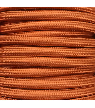 CIR62CTS20 5m CABLE TEXTIL LISO COBRE BRILLO