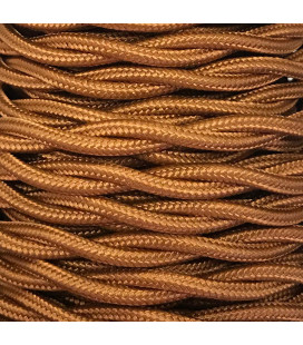 CABEXT2R06 25m CABLE TEXTIL TRENZADO ORO VIEJO