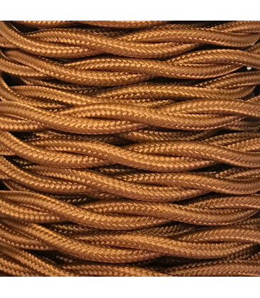 CABEXT2R06 25m CABLE TEXTIL TRENZADO ORO VIEJO