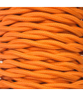 CABEXT2P14 5m CABLE TEXTIL TRENZADO NARANJA