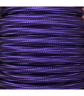 CIR62CTS65 5 MTS CABLE TEXTIL LISO VIOLETA BRILLO