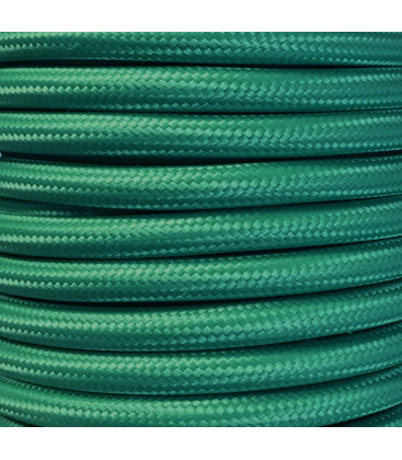 CIR62CM32 15 MTS CABLE TEXTIL LISO VERDE MATE