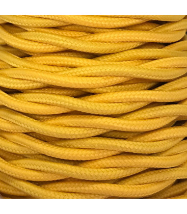 CABEXT2P12 5m CABLE TEXTIL TRENZADO AMARILLO