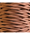 CABEXT2P11 25m CABLE TEXTIL TRENZADO MARRON