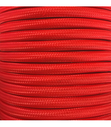 CIR62CM24 15 MTS CABLE TEXTIL LISO ROJO MATE