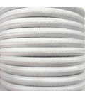 CIR62AL01 15m CABLE TEXTIL BLANCO ALGODON LISO