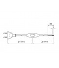 H038055 1,5m CONEXION CON INTERRUPTOR TRANSPAREN