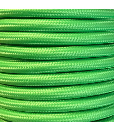 CIR62CM31 5 MTS CABLE TEXTIL LISO VERDE CLARO MATE