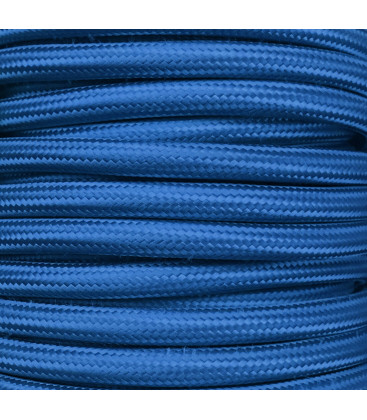 CIR62CM16 5m CABLE TEXTIL LISO AZUL KLEIN MATE