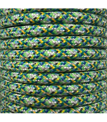 CIR62PI03 5m CABLE TEXTIL VERDE PIXEL BRILLO