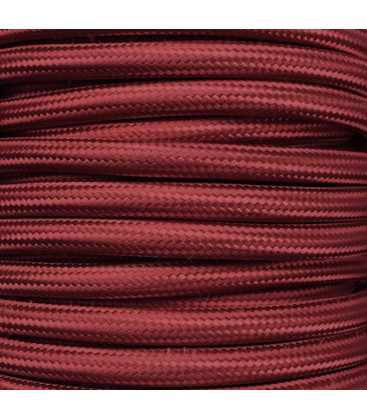 CIR62CM37 15 MTS CABLE TEXTIL LISO BERENJENA MATE