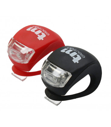 TMTOR003 2u LUZ LED BICICLETA FRONTAL + TRASERA TM ELECTRON