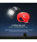 TMTOR003 2u LUZ LED BICICLETA FRONTAL + TRASERA TM ELECTRON