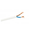 100m CABLE MANGUERA PLANA 2x0,5 BLANCO