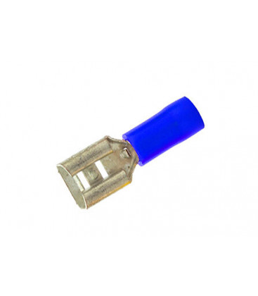 RTFA 100ud TERMINAL HEMBRA AZUL 21 mm. P/MACHO 6,8 x 0,8 COPAIN