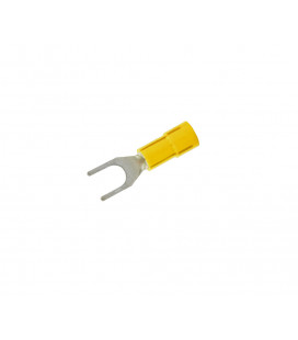 RTY205 100ud TERMINAL HORQUILLA AISLADO AMARILLO øINT: 5,3 mm COPAIN