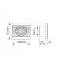 400030000 EXTRACTOR C/SENSOR MOVIMIENTO LAPAI ø100mm 15W