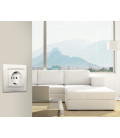 ERP60USBU BASE SCHUKO CON USB BLANCA SERIE EUROPA