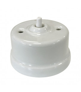 30-306-17-1 INTERRUPTOR PORCELANA BLANCO SIN LAZO