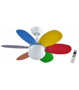 BASTILIPO ventilador con luz BOLONIA 75 cm con mando a distancia