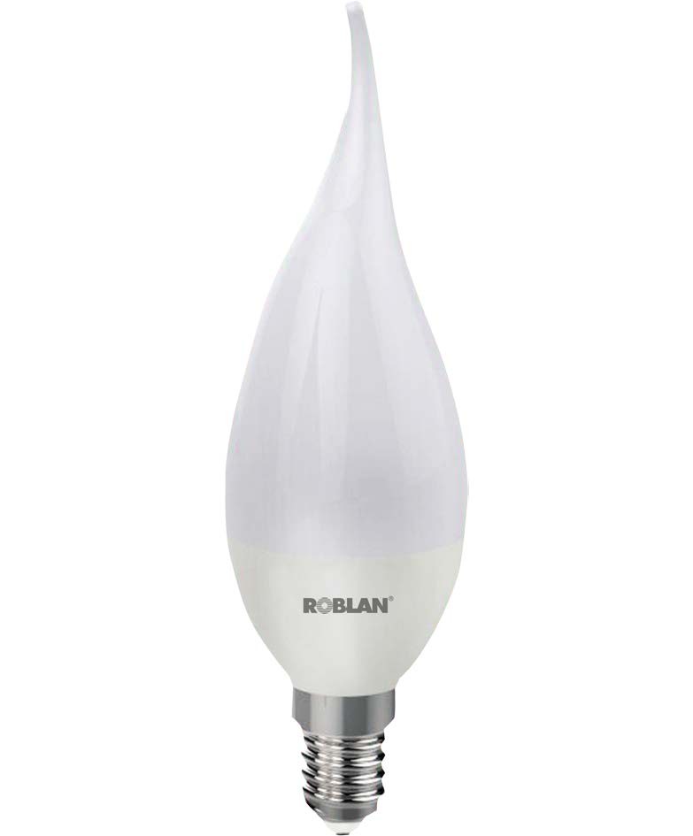 Bombilla LED FLAMA CANDLE casquillo E14 Potencia 5W de ROBLAN