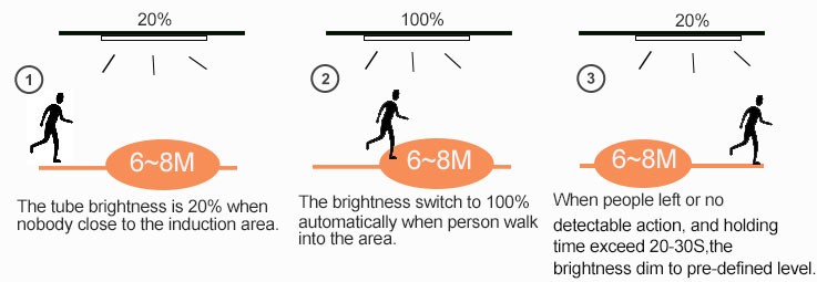 Tubo LED RADAR de 150 CM. Potencia 21W de Roblan