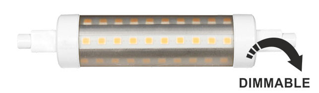 LINEAL TUBULAR 11W R7S 118MM 220V 360º DIMMABLE LED de Beneito Faure