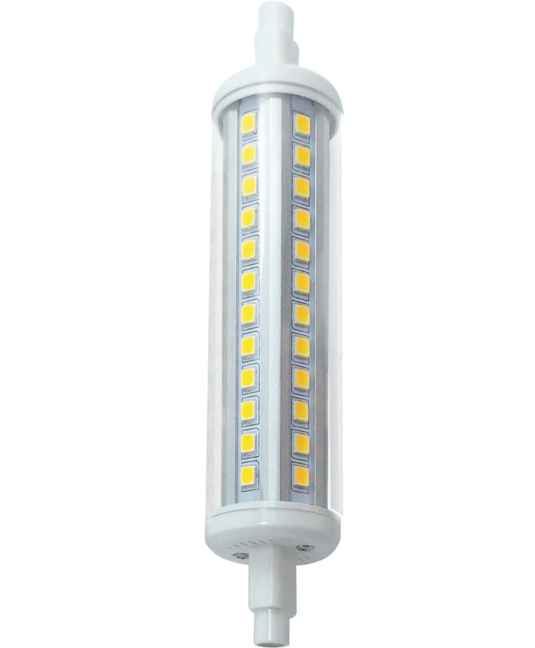 Lámpara LED R7S 118mm tubular 10W optica 360º de Roblan