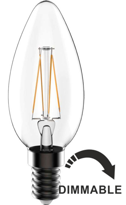 Vela LED Vintage 5W regulable E27 de Roblan