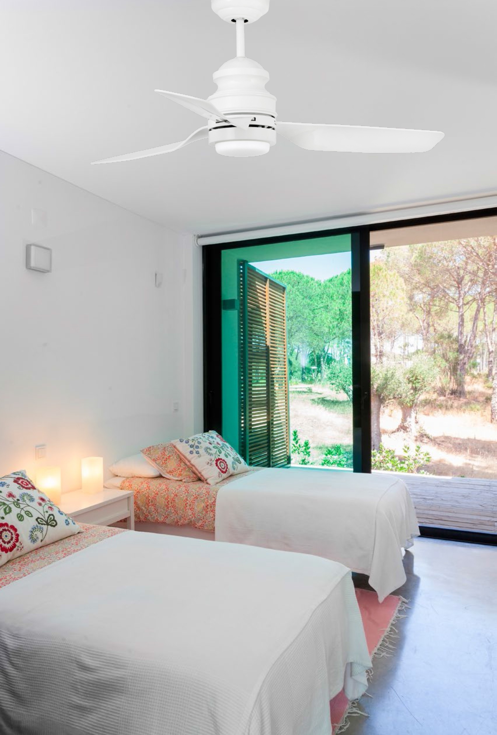 Ventiladores con luz medianos