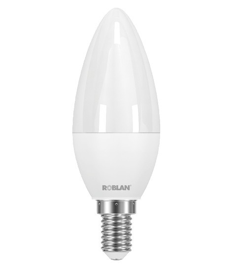 Vela LED SKY C30 8W conexión E14 de Roblan