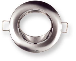 Aro redondo empotrable orientable para dicroicas GU10 de Roblan