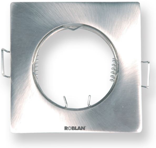 Aro cuadrado orientable para dicroicas GU10 de Roblan