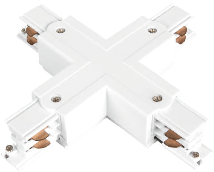 Conector en X para carril trifásico de Roblan