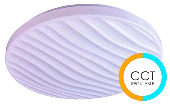 Plafón redondo SILVY tonalidad regulable 72W de Cristal Record