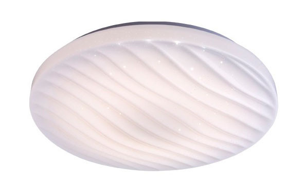 Plafón redondo SILVY tonalidad regulable 400mm de Cristal Record